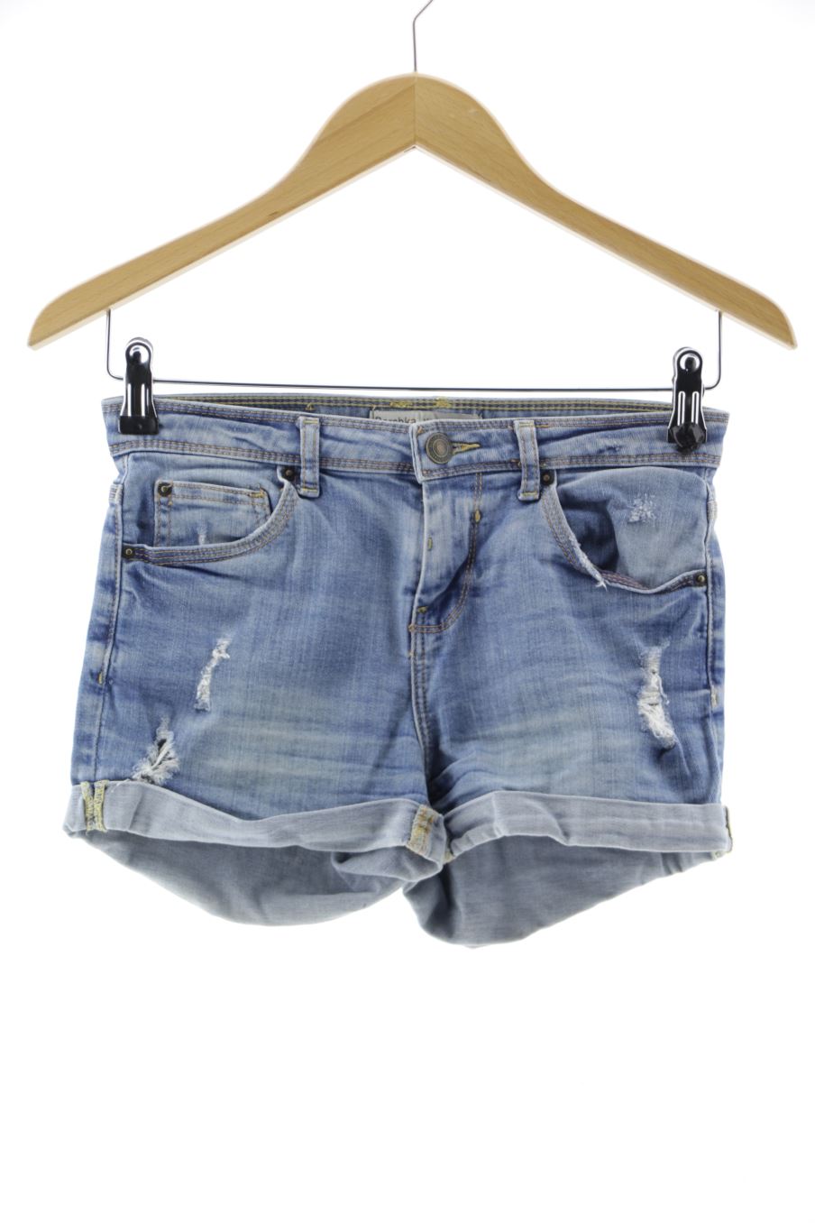 Kurze Hose von Bershka Größe 34, Farbe Blau, aus Jeanskleidung für