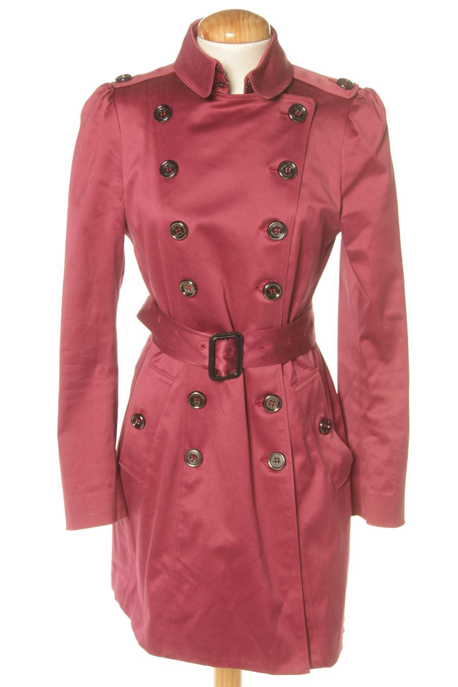 Manteau Burberry de la taille XS, de couleur bordeaux