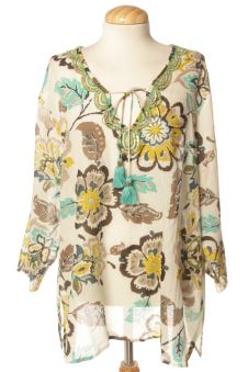 Blusa de manga larga XL natura