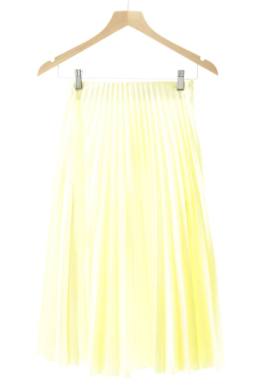 Falda de Zara de la talla XS, de color amarillo