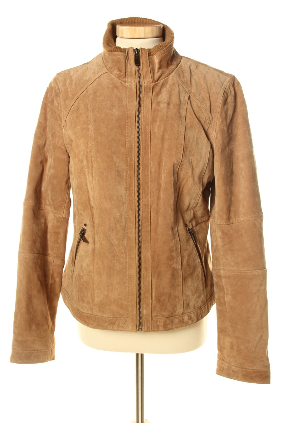 Blouson Fórmula Joven de la taille 38, de couleur marron de cuir et daim