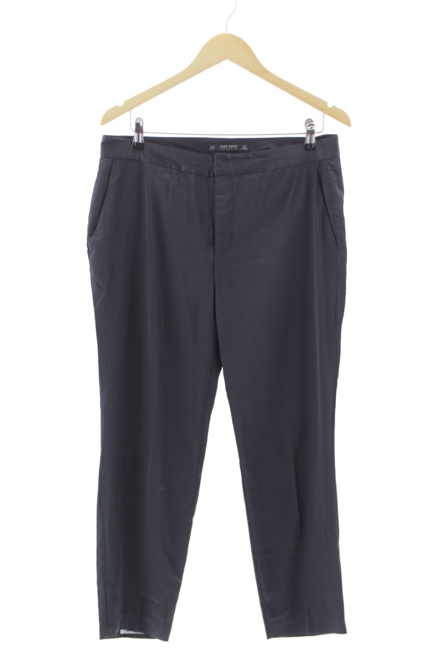 Pantalón de Zara de la talla M, de color azul marino