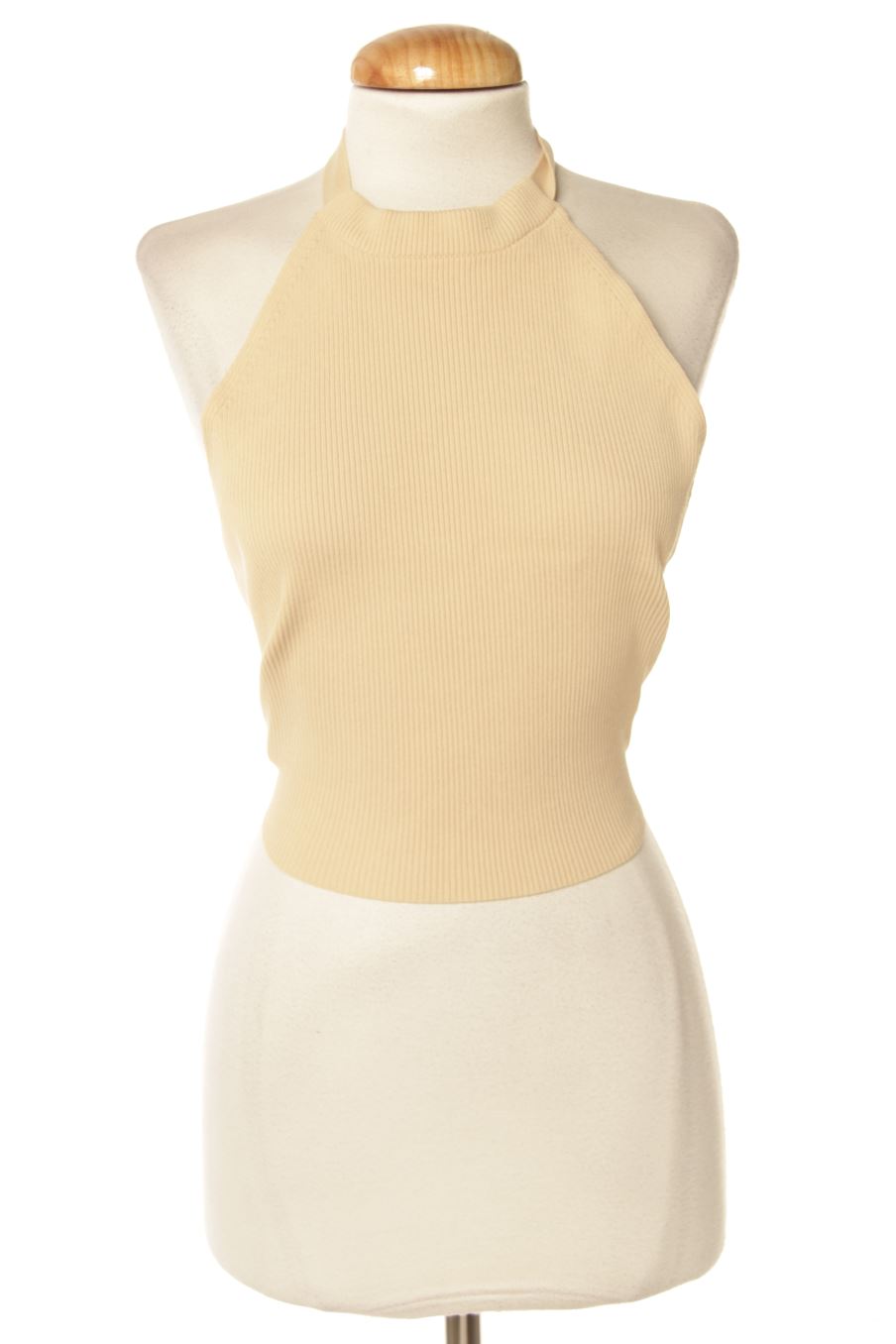 Top Zara de la taille L, de couleur beige