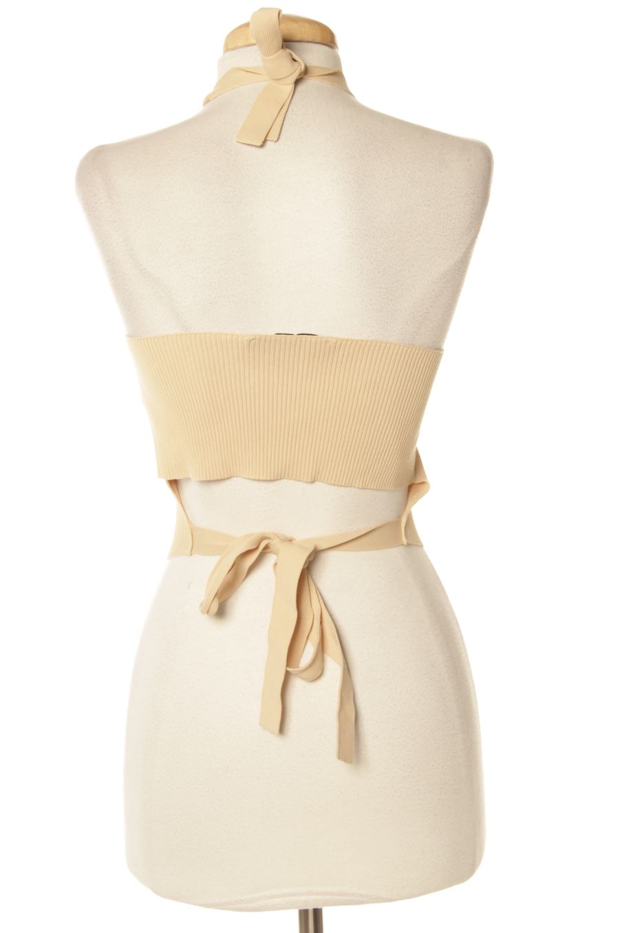 Top Zara de la taille L, de couleur beige