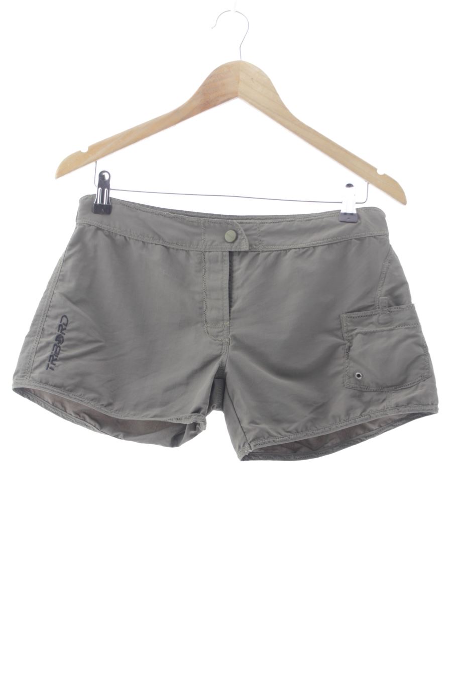 Pantalon corto de deporte de Decathlon de la talla 38, de color verde