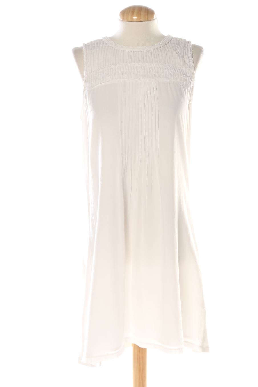Robe casual Cortefiel de la taille M, de couleur blanc