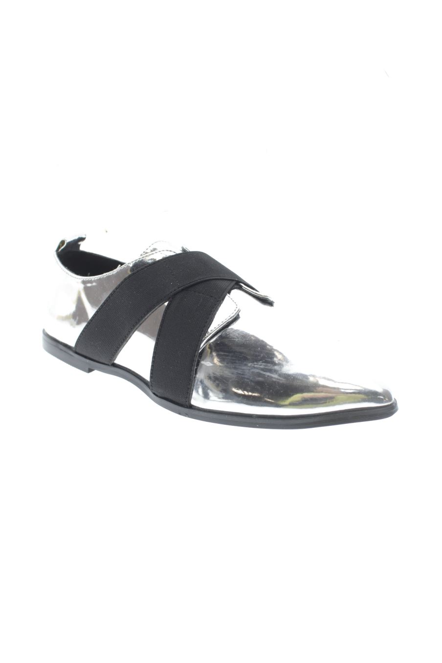 Zapatos planos de ASOS de la talla 37, de color plateado de