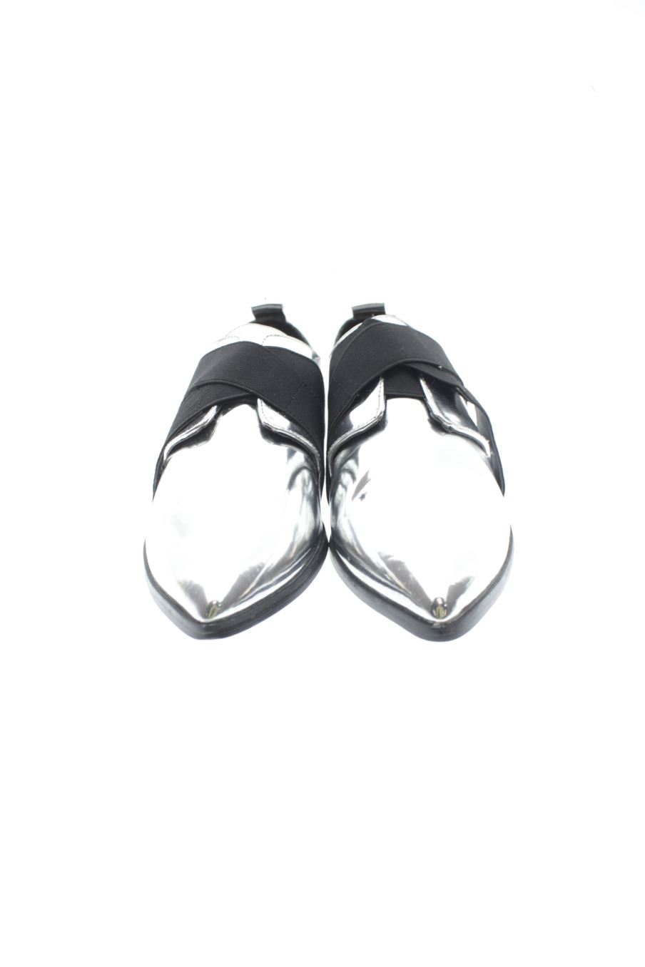 Zapatos planos de ASOS de la talla 37, de color plateado de