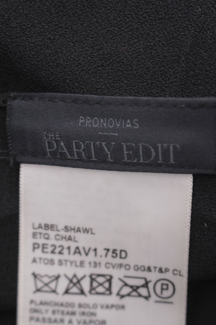 Fular de Pronovias de la talla Única, de color negro