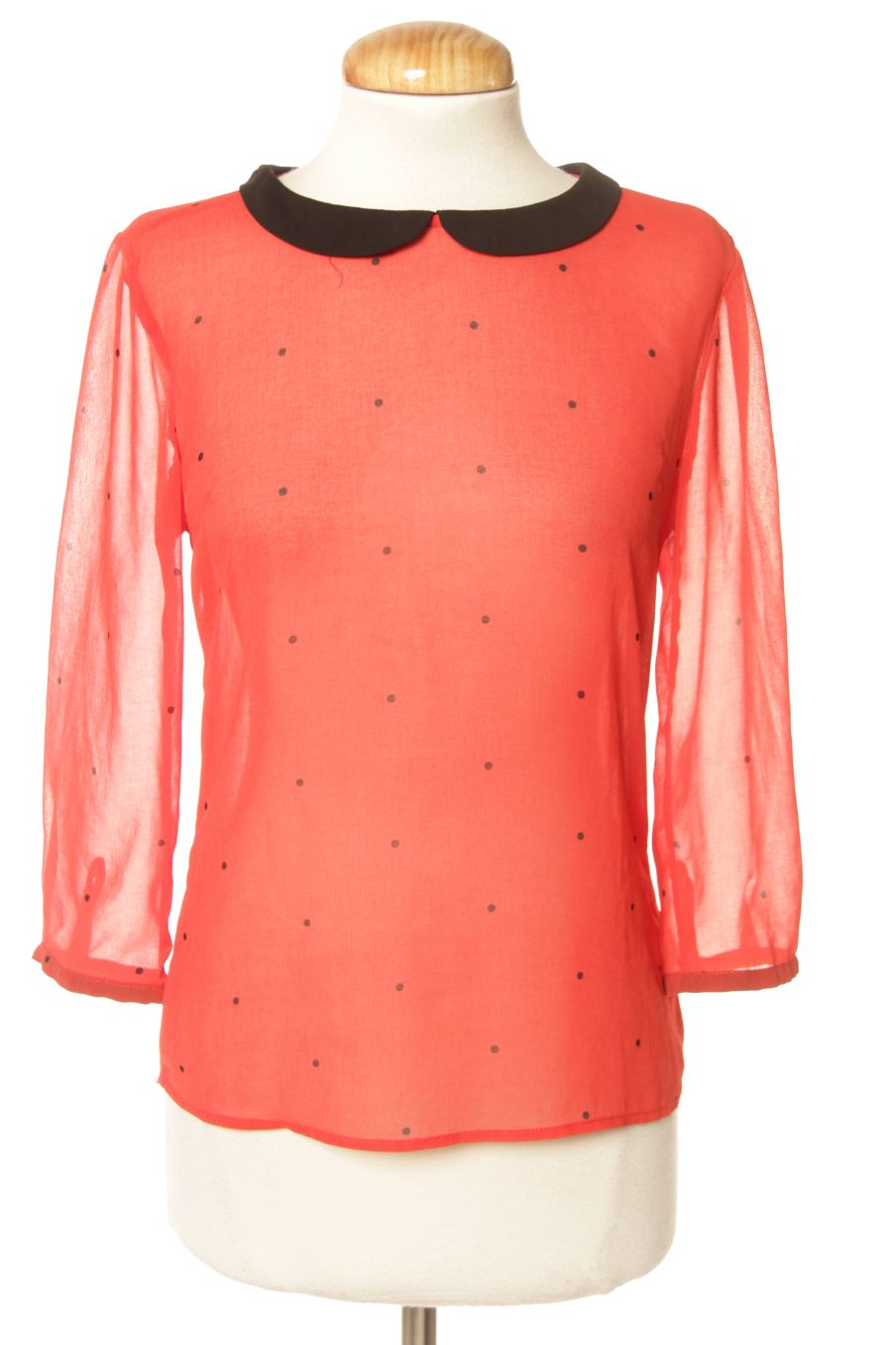 Blusa de manga larga de Bershka de la talla S, de color rojo