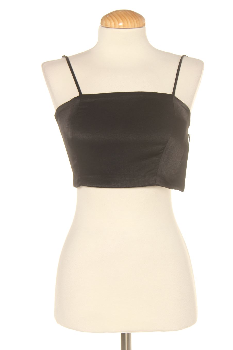 Top de Zara de la talla XS, de color negro