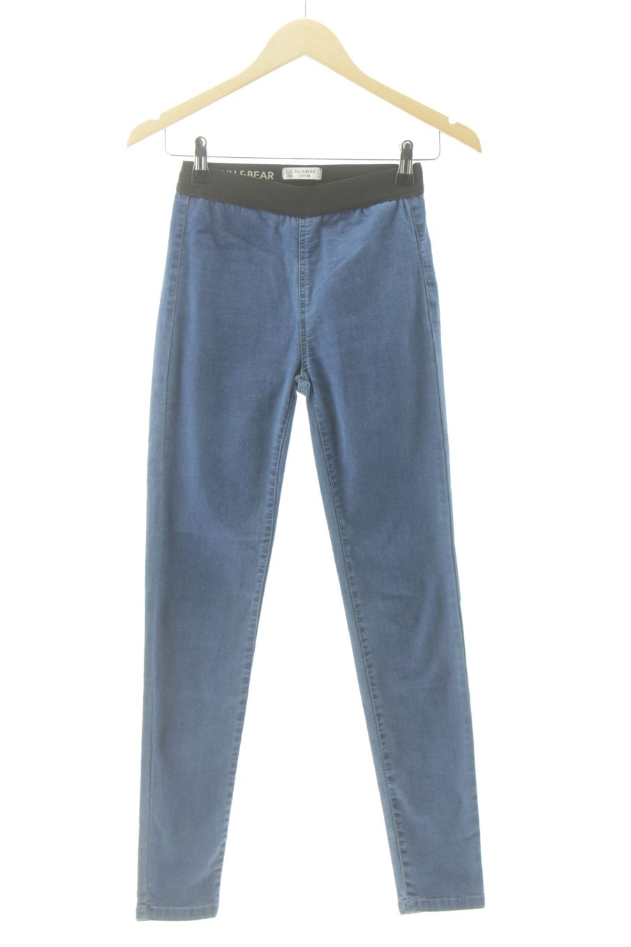 Pantalon Casual Pull & Bear de la taille 36, de couleur bleu
