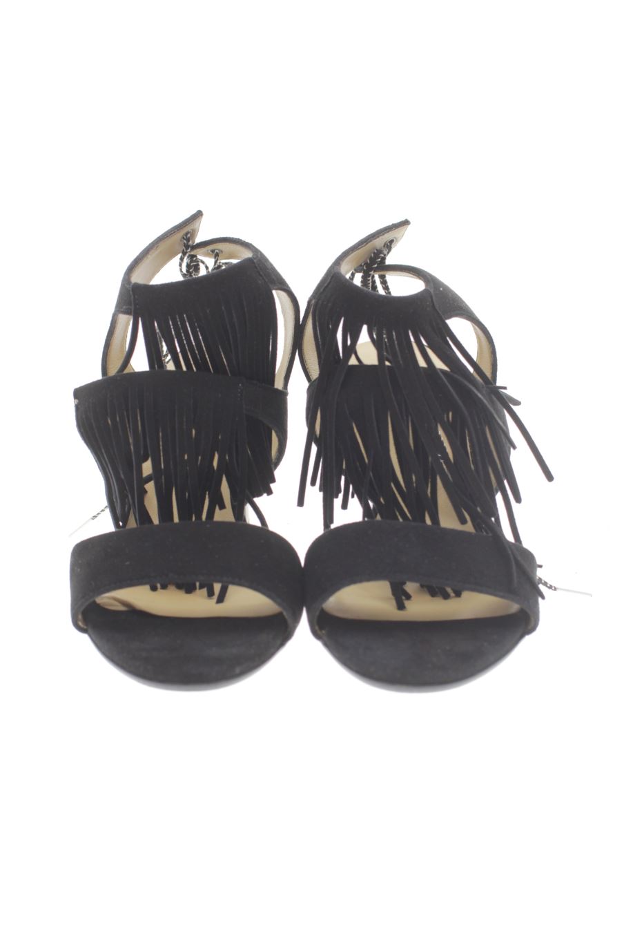 Sandalias tacon de FRANCE MODE de la talla 37, de color negro de