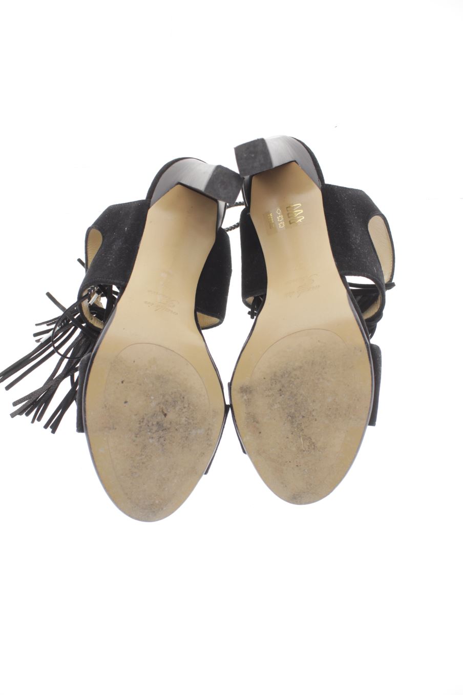 Sandalias tacon de FRANCE MODE de la talla 37, de color negro de
