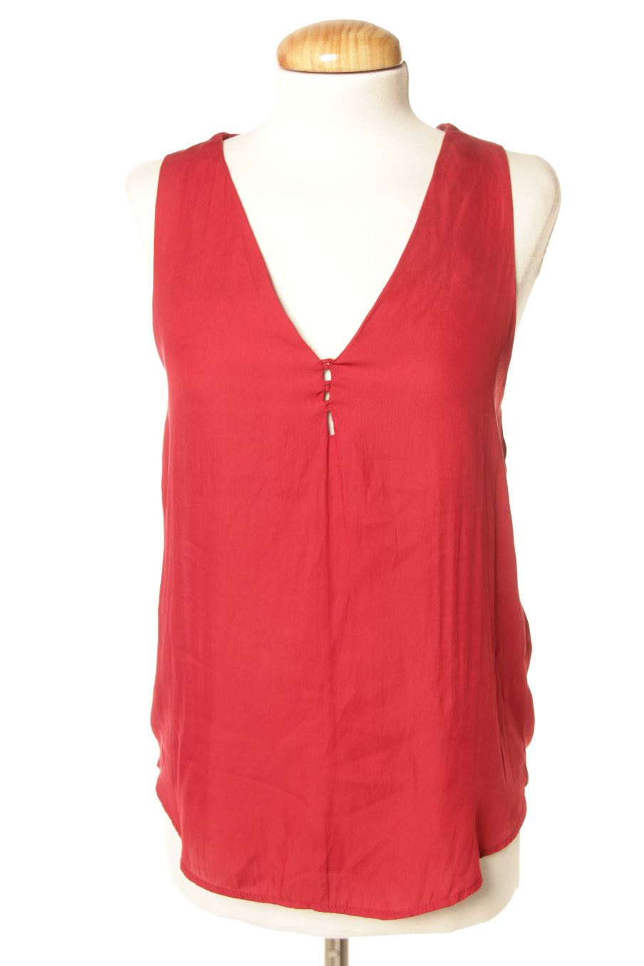 Top Zara de la taille XS, de couleur bordeaux