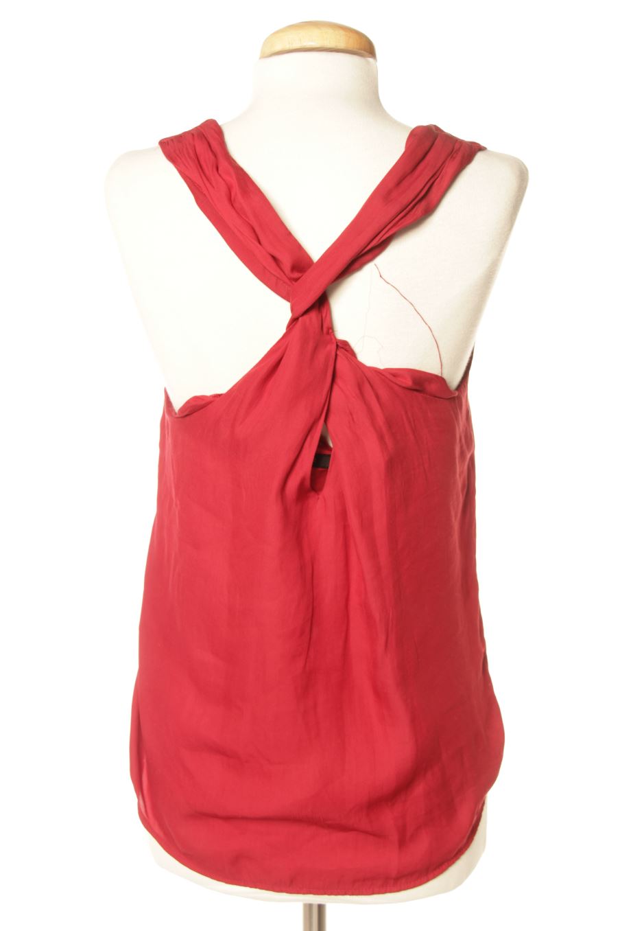 Top Zara de la taille XS, de couleur bordeaux