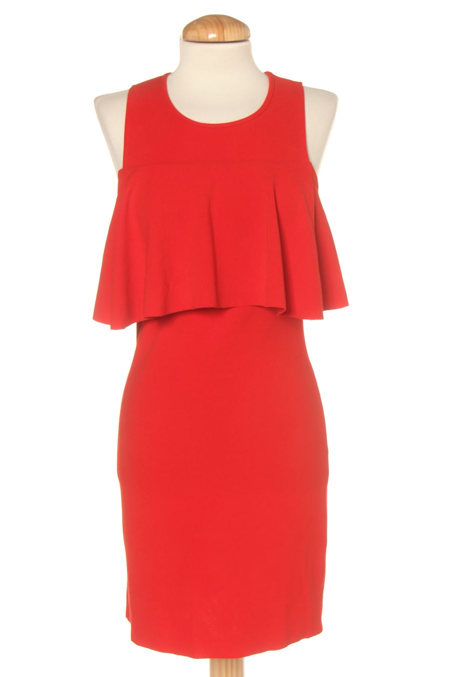 Robe casual Zara de la taille S, de couleur rouge