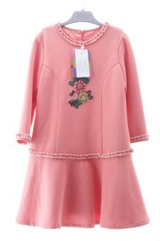 Aufwändiges Kleid 128 Pan con chocolate