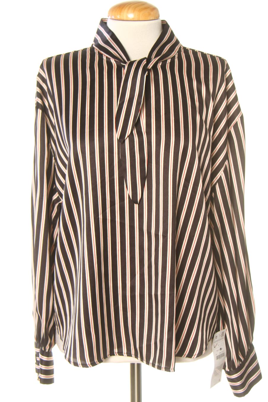 Blouse à manches longues Zara de la taille L, de couleur rayures