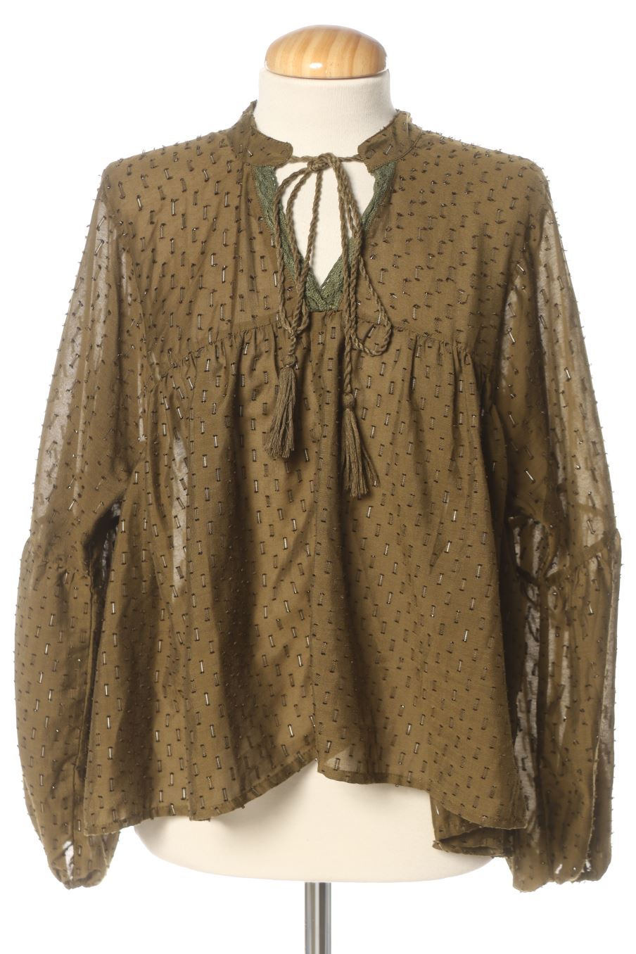 Langärmelige Bluse von Only Größe S, Farbe Grün, für