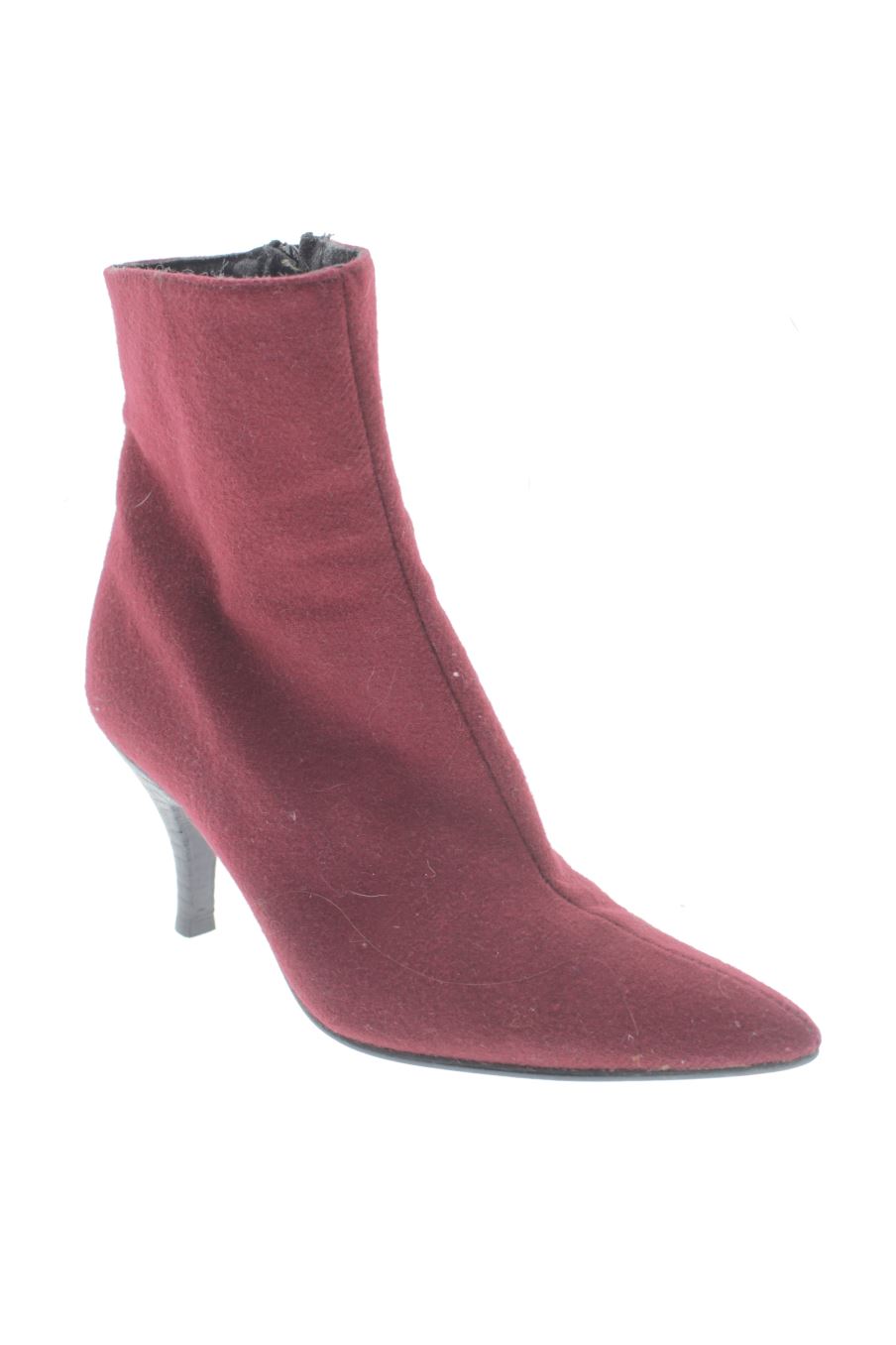 Botines de Pilar Burgos de la talla 35, de color burdeos de