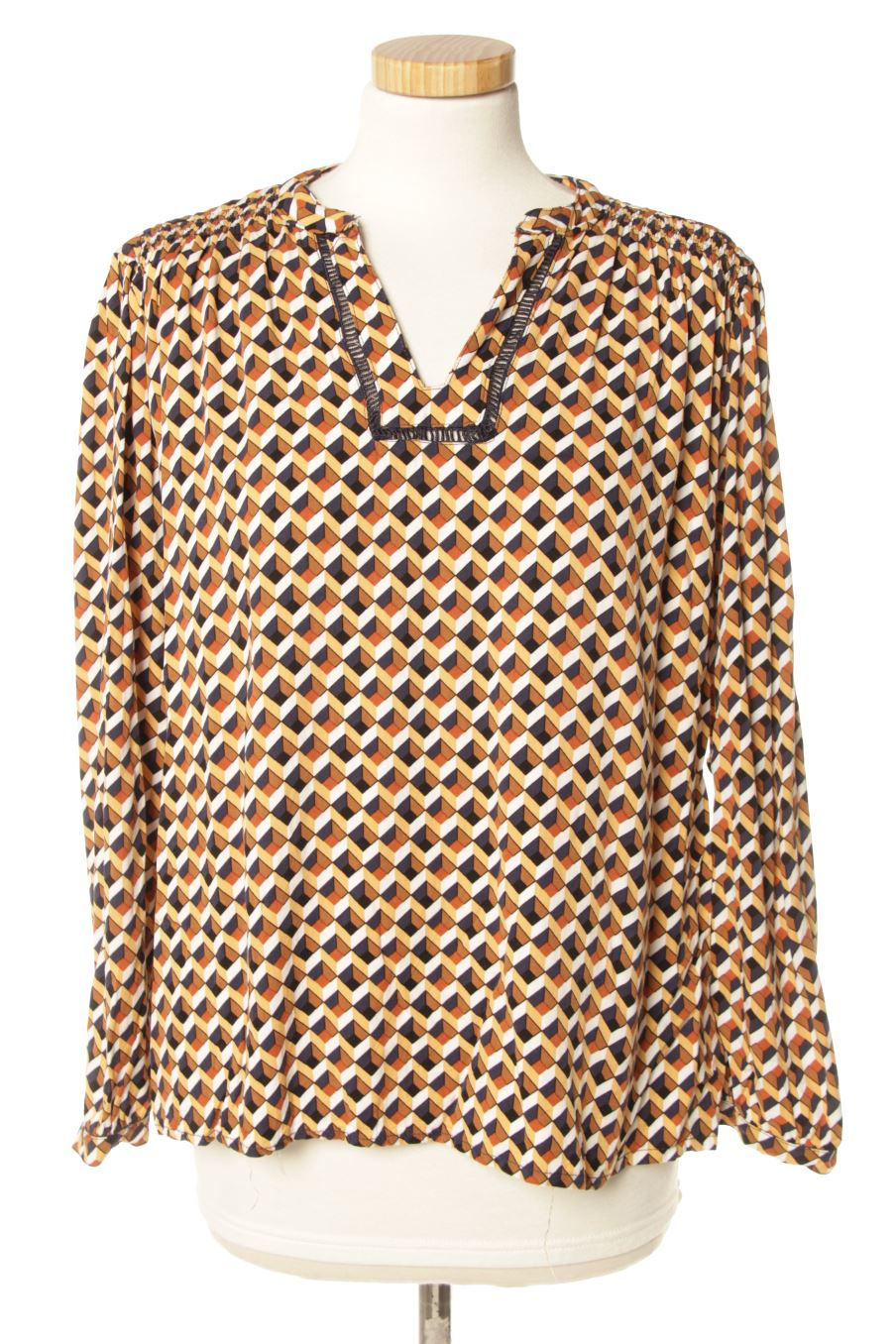 Blouse à manches longues OCTOBER de la taille M, de couleur imprimés