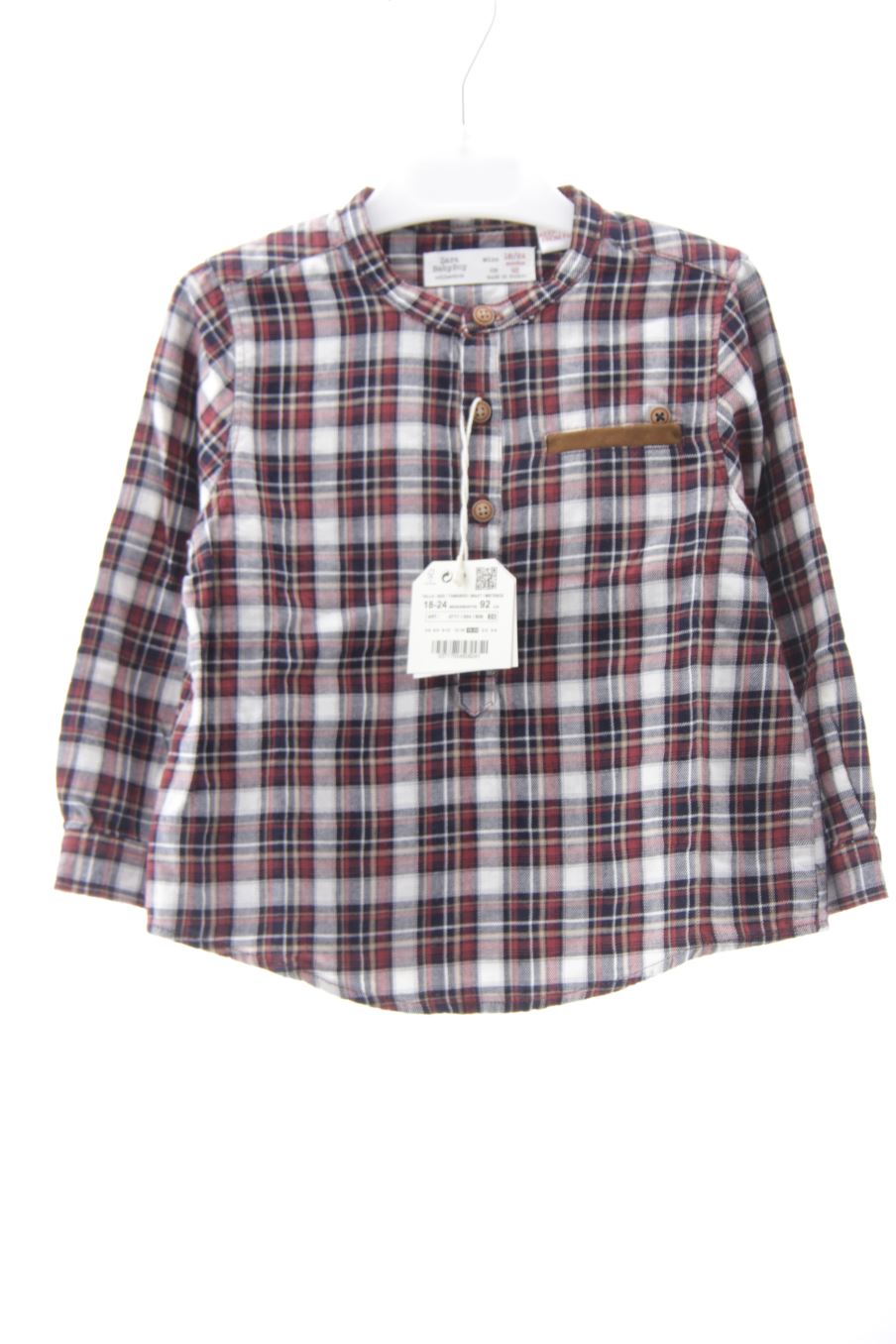 Camisa de manga larga de Zara de la talla 18 meses con etiqueta