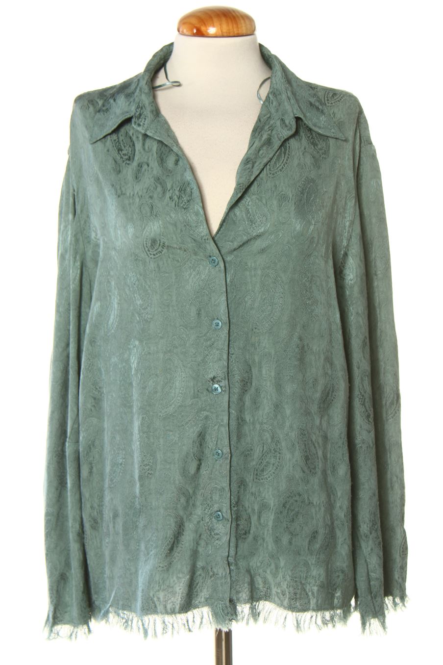 Chemise Zara de la taille S, de couleur turquoise
