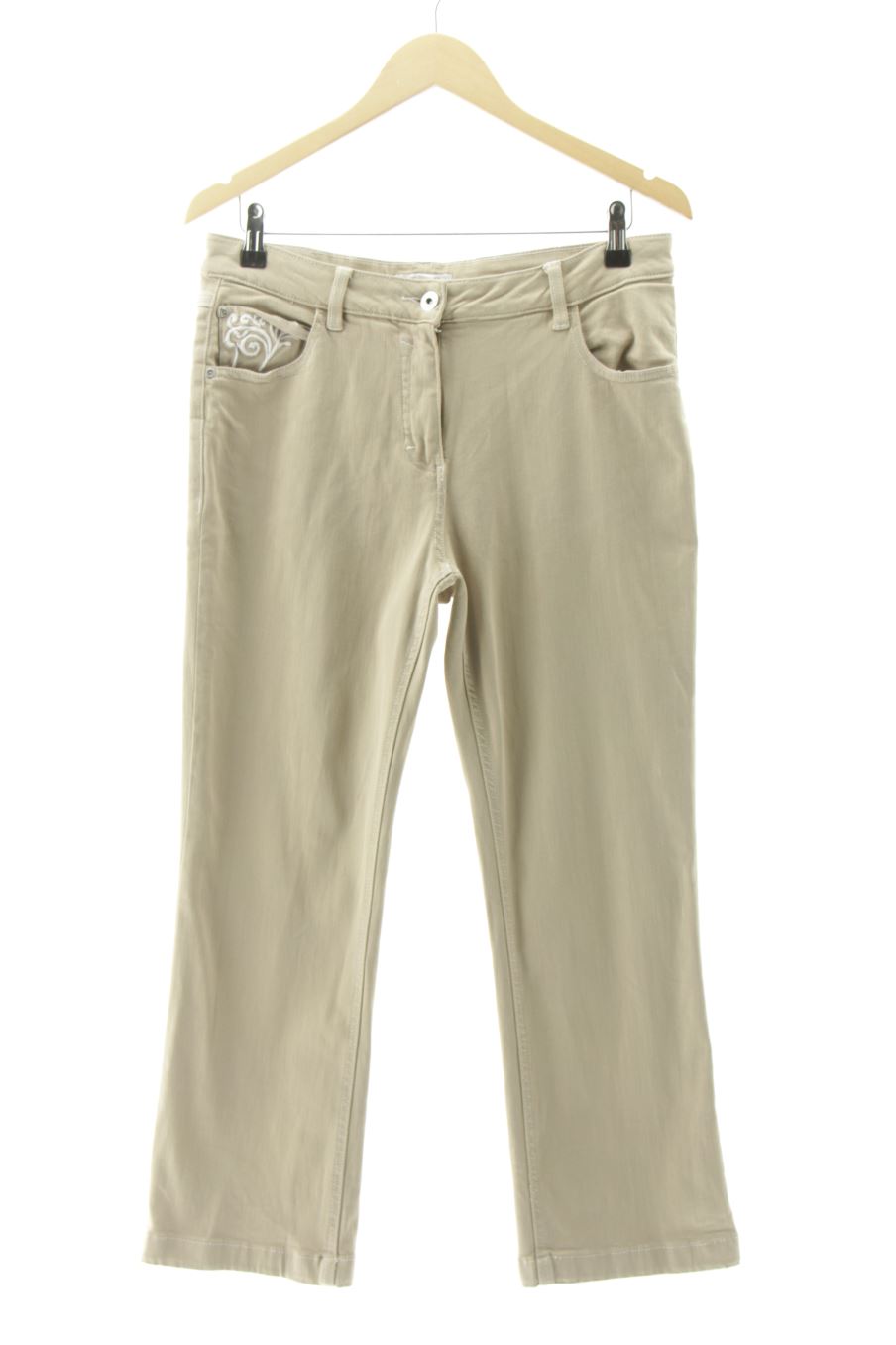 Jeans de Punto roma de la talla 46, de color beige