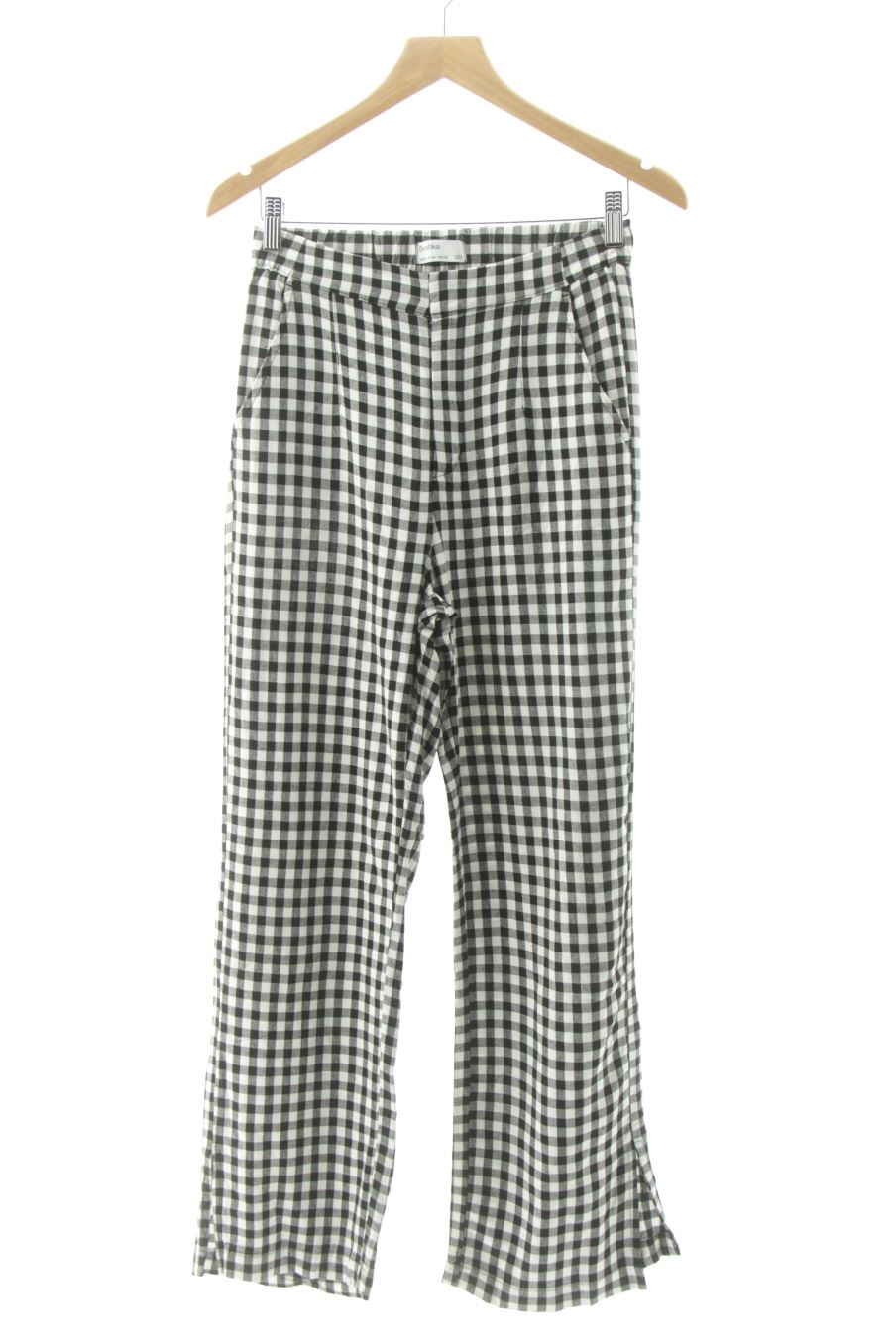 Casual Hose von Bershka Größe 38, Farbe Kariert, für