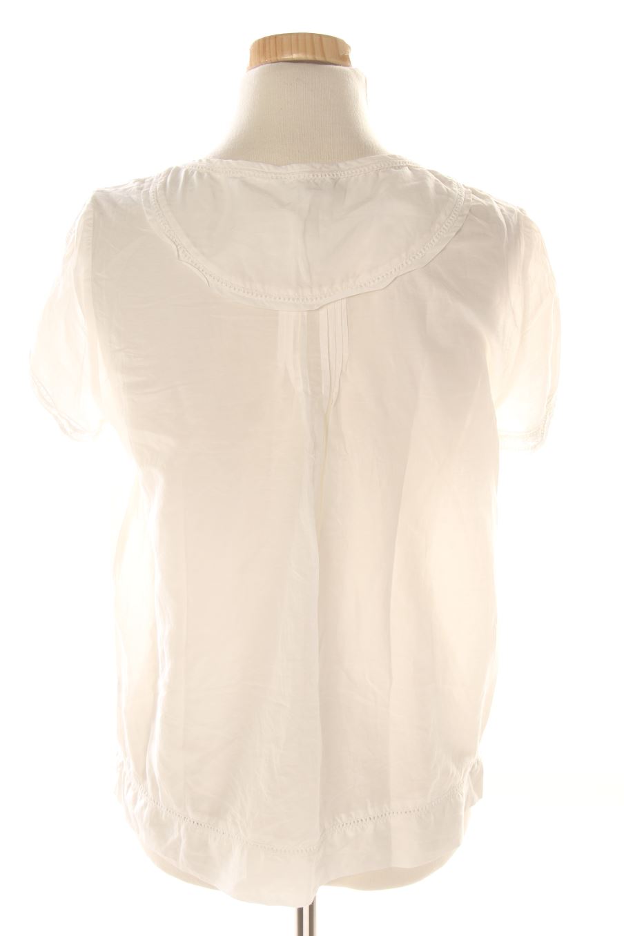 Blouse à manches courtes Amitié de la taille S, de couleur blanc
