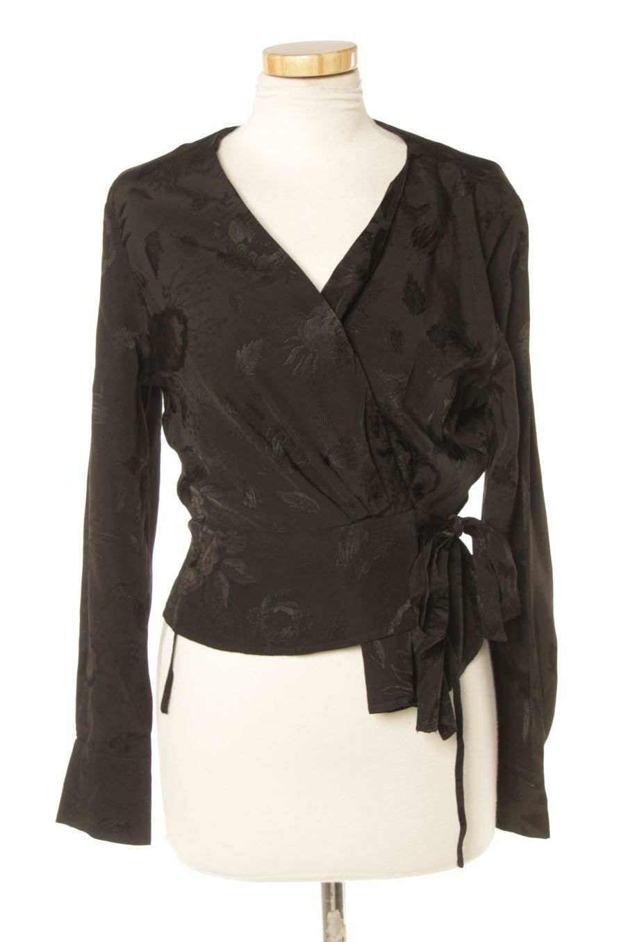 Blouse à manches longues & Other Stories de la taille 36, de couleur noir