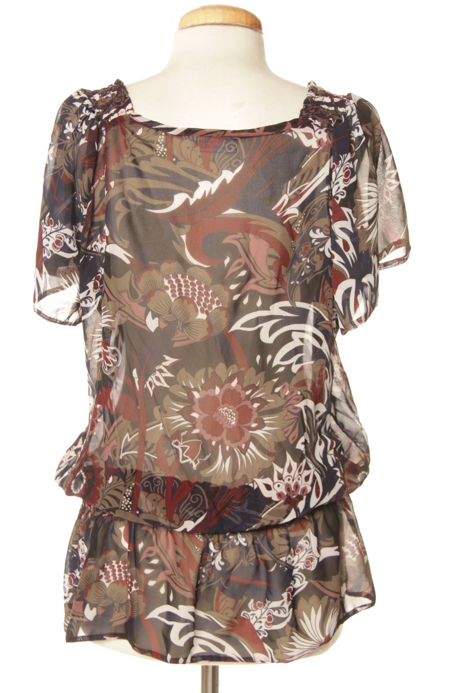 Blusa de manga corta de Yessica (C&A) de la talla M, de color estampado