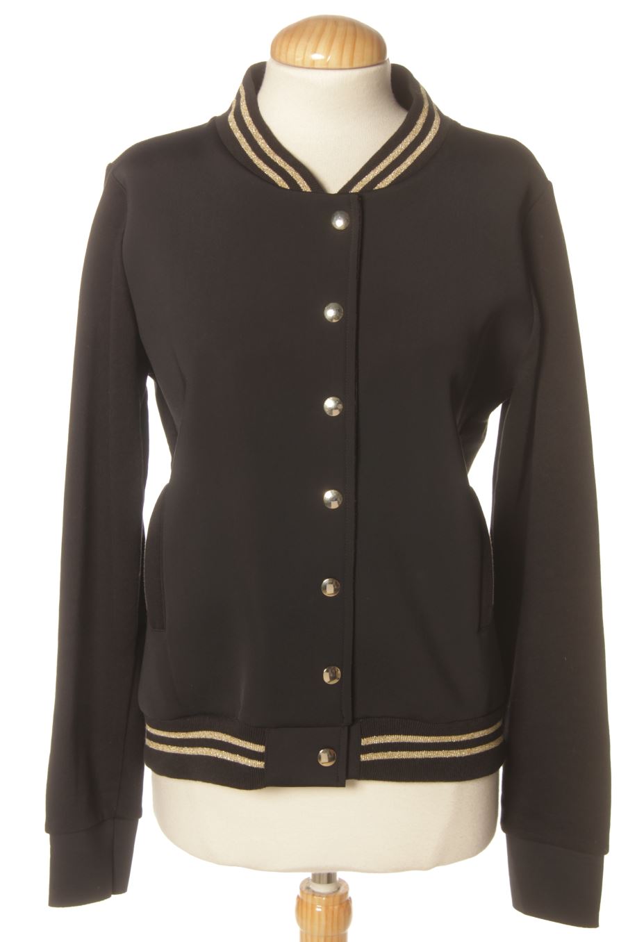 Blouson Mariuccia de la taille S, de couleur noir