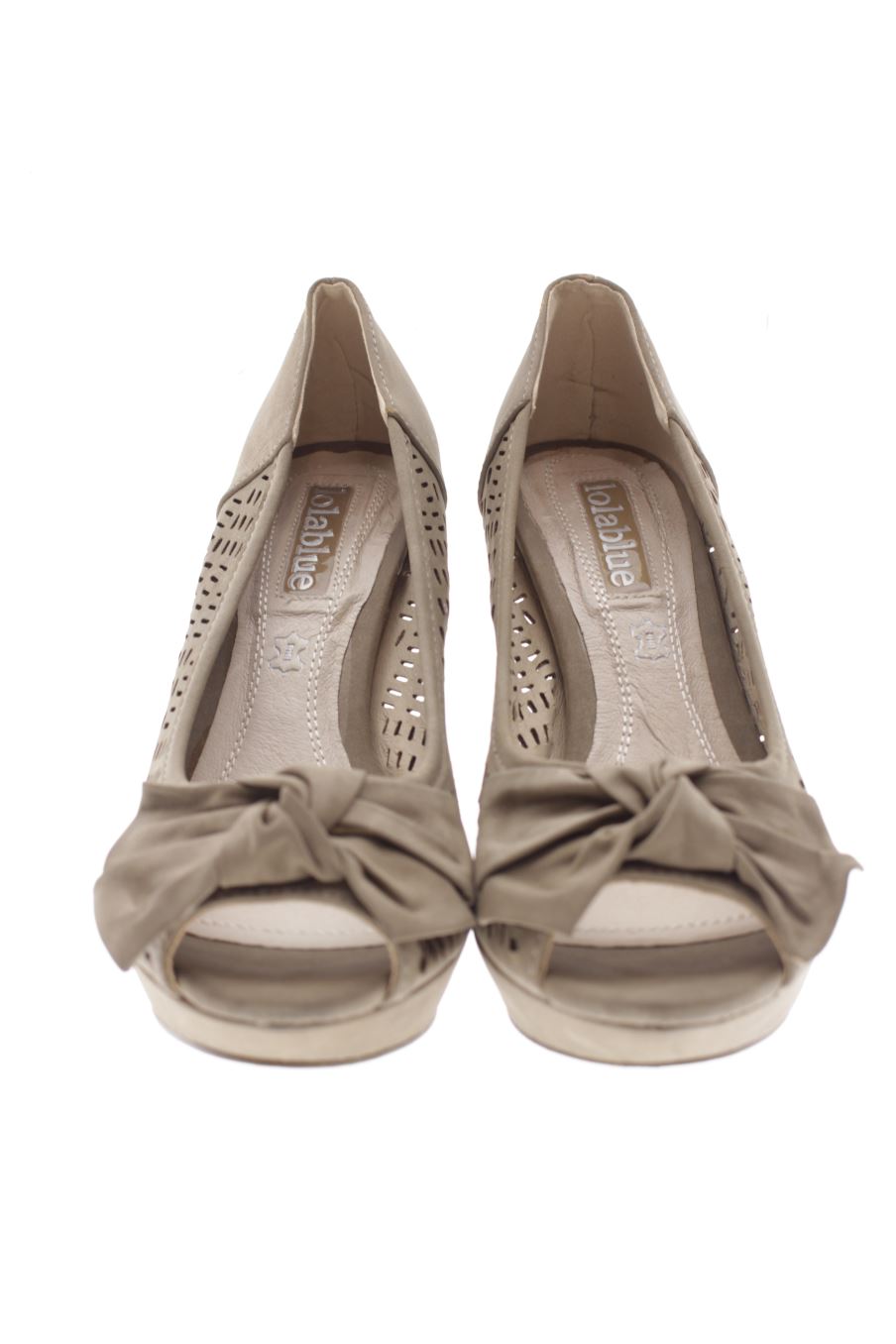 Zapatos de tacon de LOLABLUE de la talla 37, de color gris de
