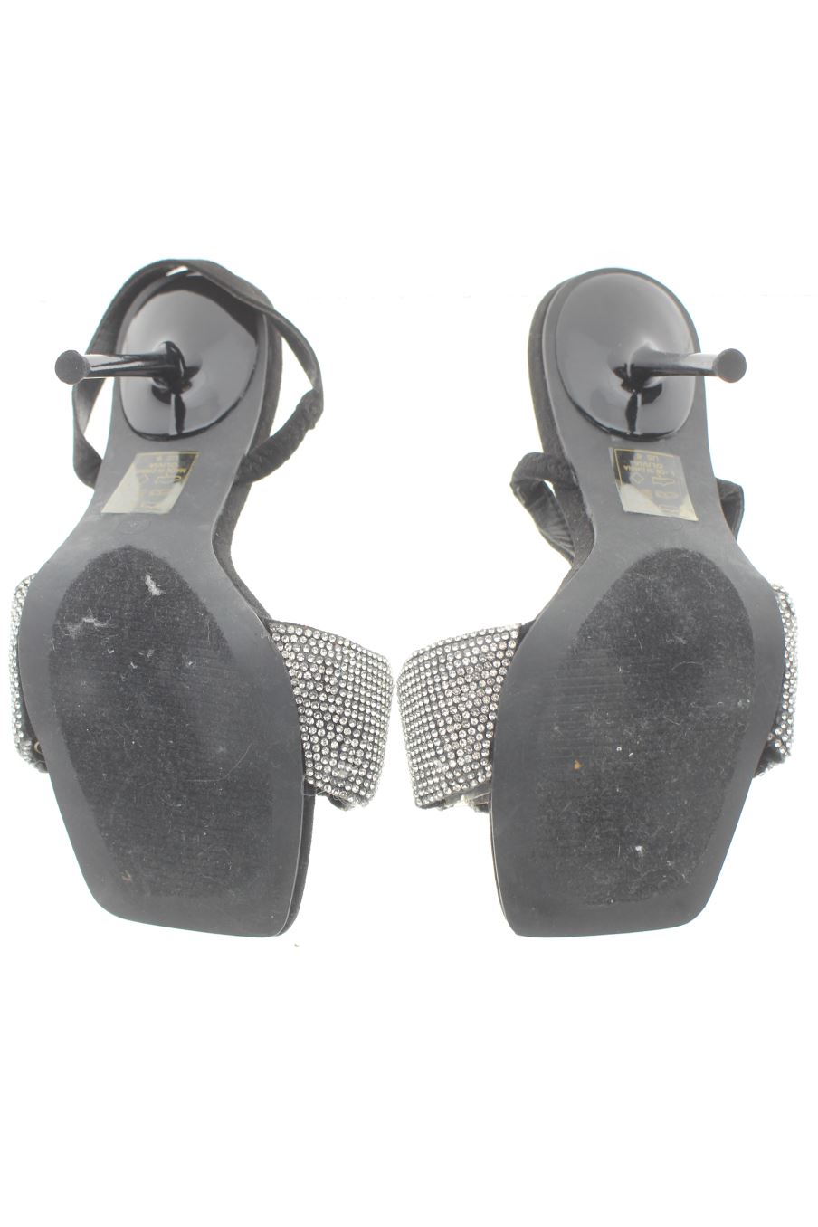 Sandalias tacon de FASHIONNOVA de la talla 37, de color negro de