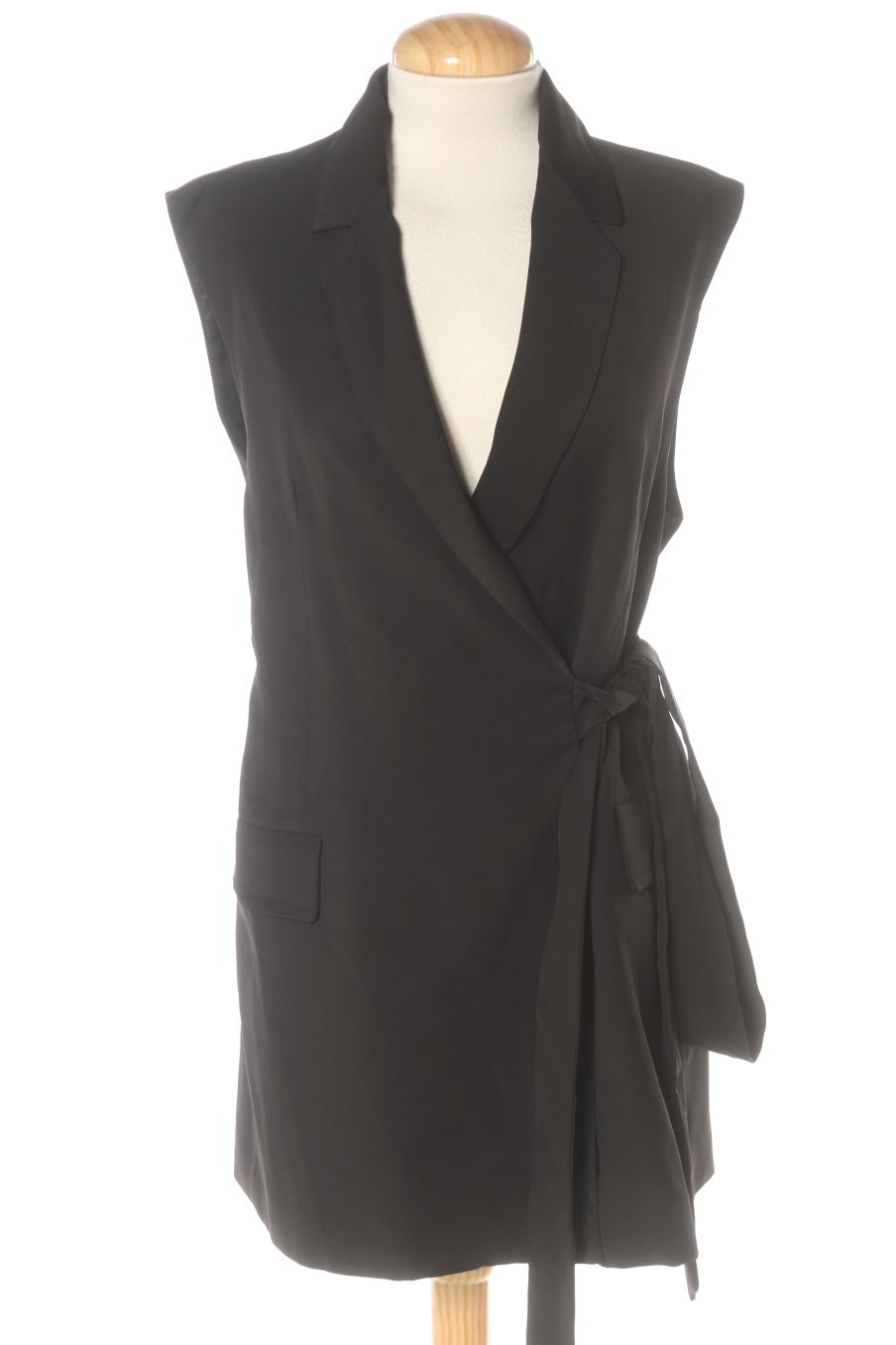 Gilet di stoffa de Zara de la talla S, de color nero