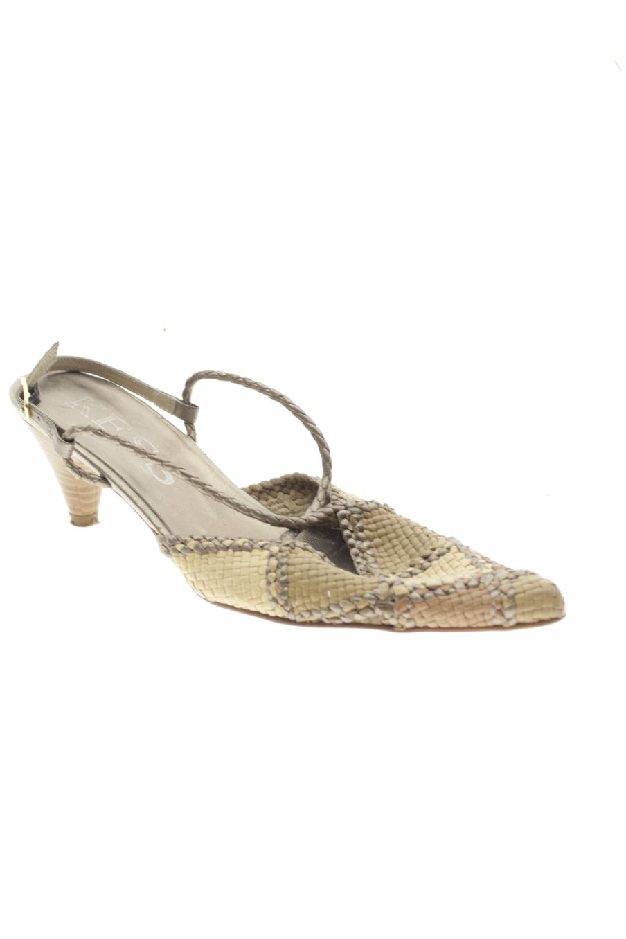 Sandalias tacon de Kess de la talla 38, de color animal print de