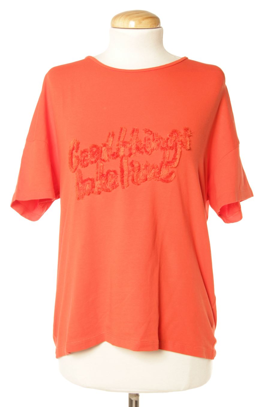 T-shirt Amitié de la taille S, de couleur rouge