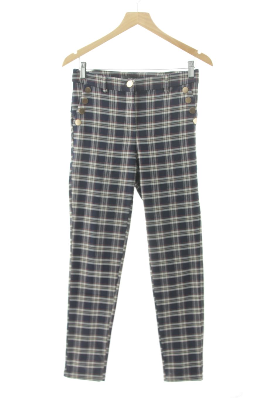 Pantaloni de Cortefiel de la talla 38, de color quadri