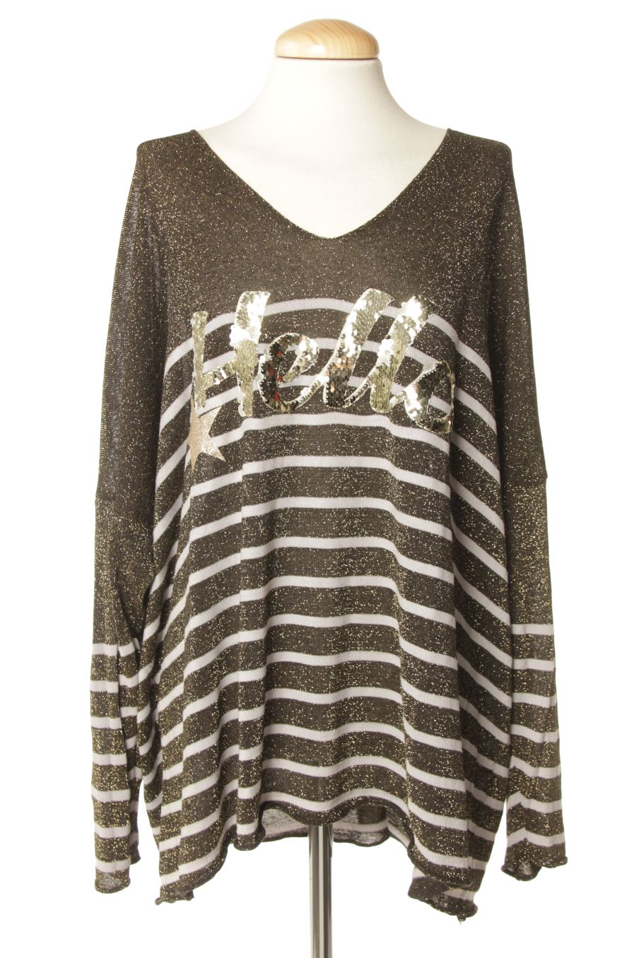 Pulls Made in italy de la taille L, de couleur rayures
