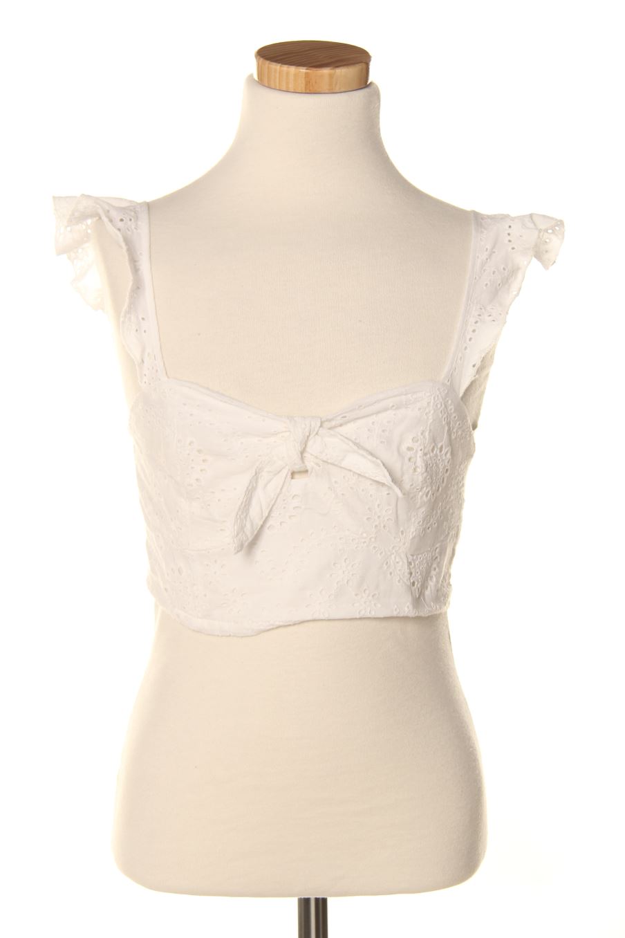 Top de Bershka de la talla XS, de color bianco