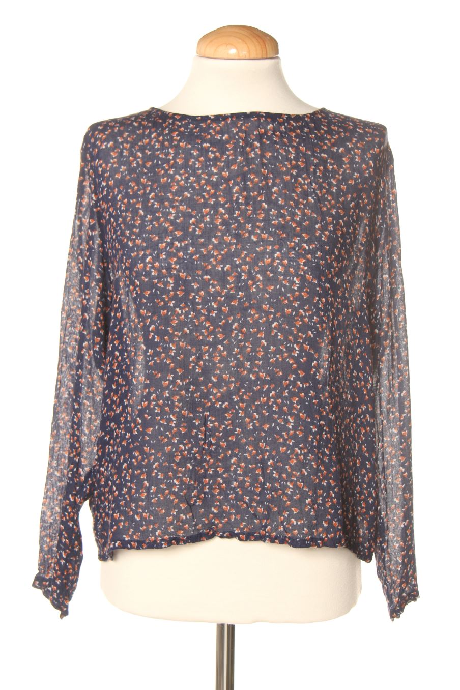 Blouse à manches longues Mango de la taille S, de couleur bleu marine