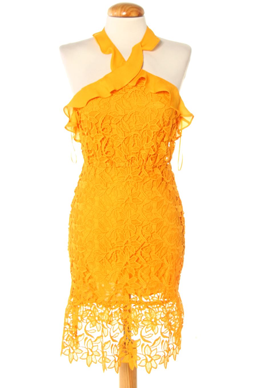 Robe casual MANGO SuiT de la taille XS, de couleur jaune