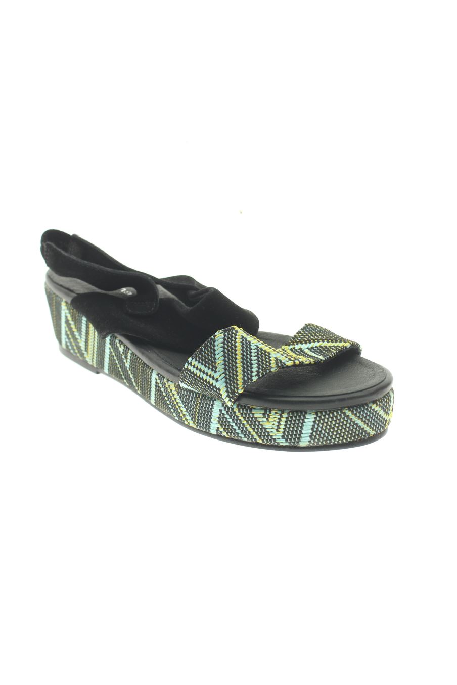 Sandalias planas de Castaluna de la talla 40, de color estampado de