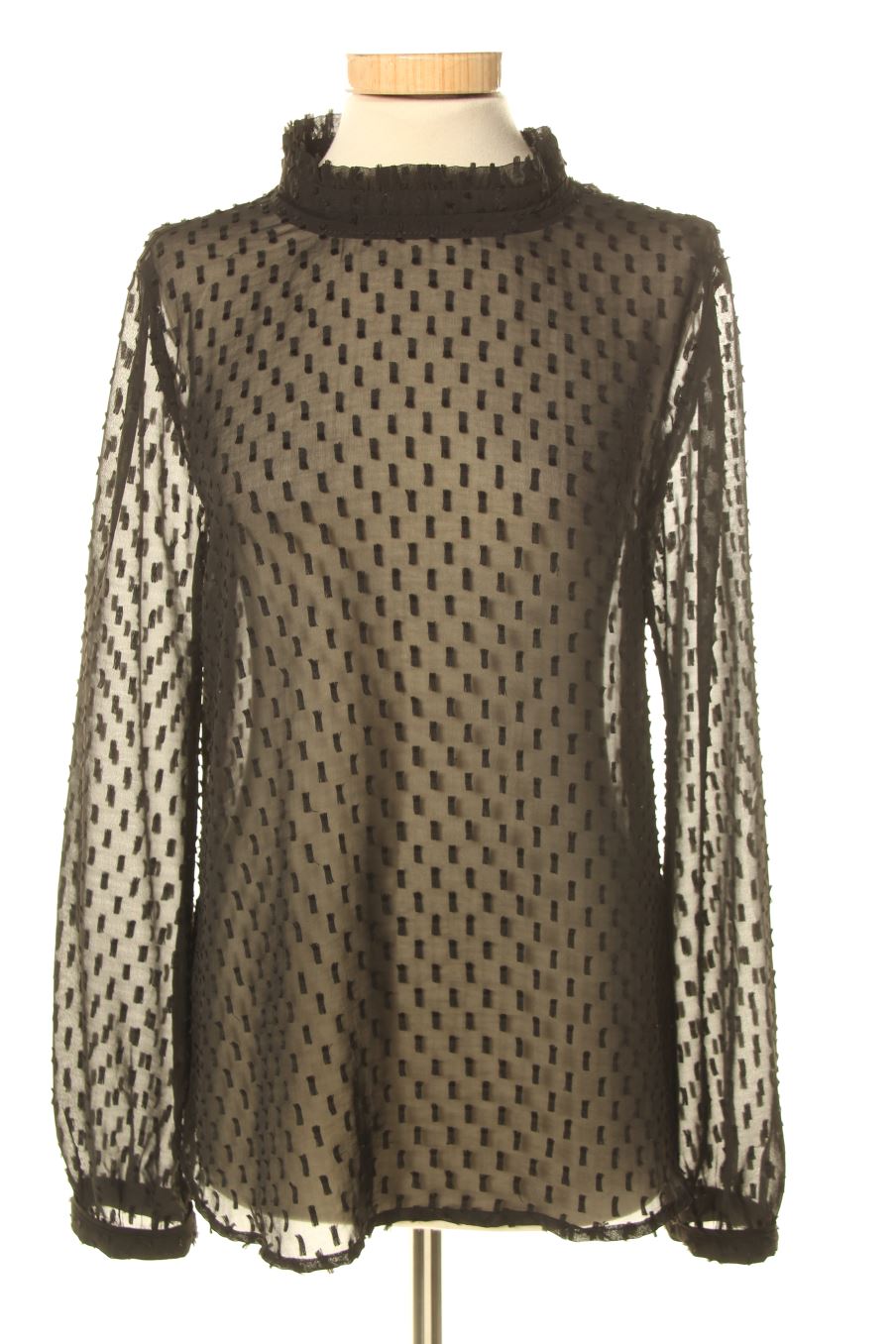 Blouse à manches longues Promod de la taille L, de couleur noir