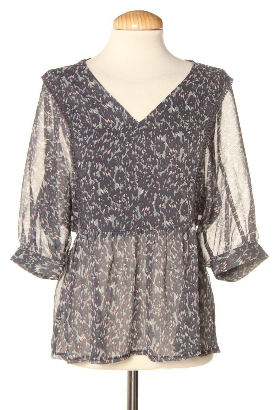 Blouse à manches courtes Etam de la taille 38, de couleur imprimés