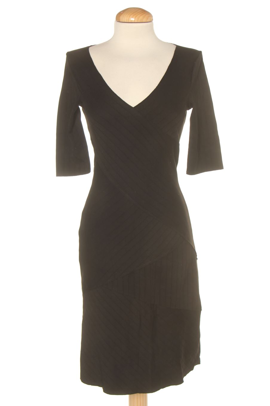 Vestido casual de Mango de la talla XS, de color negro
