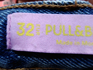 Jeans Pull & Bear de la taille 32, de couleur bleu de denim