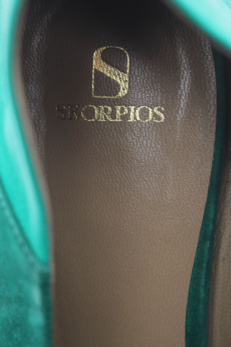 Zapatos planos de Skorpios de la talla 38, de color verde de